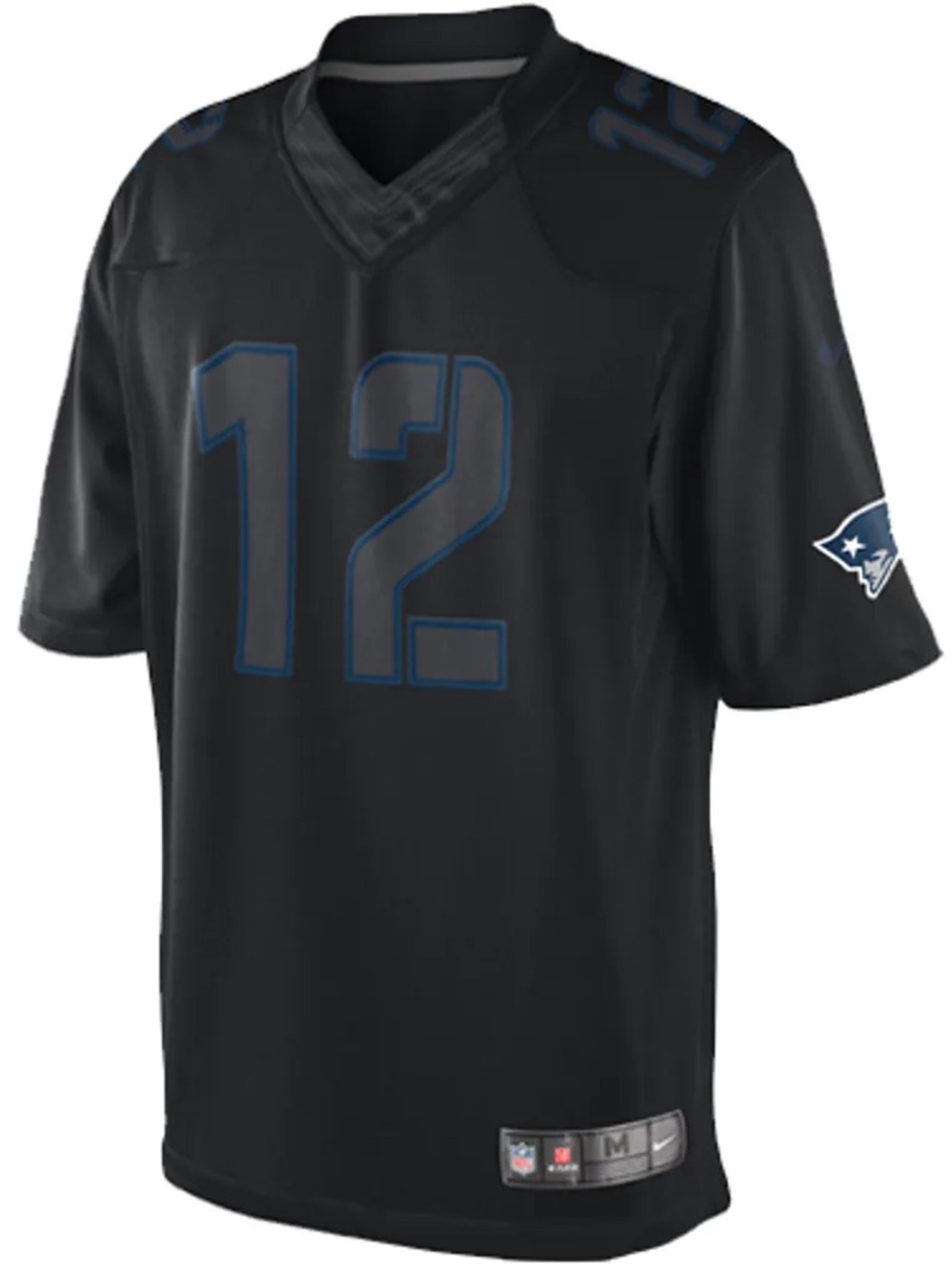 Nike Tom Brady New England Patriots Black Impact Jersey Men's XL #12